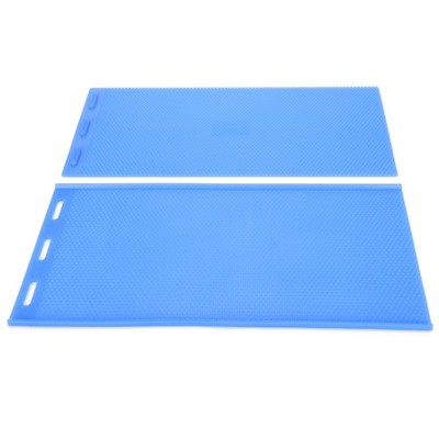 Dark Blue 2Pc Rubber Beeswax Sheet Mold Flexible DIY Beeswax Press Tool For Beek