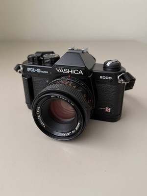 Yashica FX-3 Super 2000 35mm SLR Camera w/ 50mm f/1.7 ML Lens Vintage WORKS READ