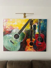 Acrylic painting On Canvas 48 X36 by Filipino artist Glenda "Badis" Badal R0001