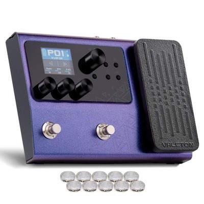 Valeton Multi-Effects with Expression Pedal Guitar Bass Amp Modeling IR Cabin...