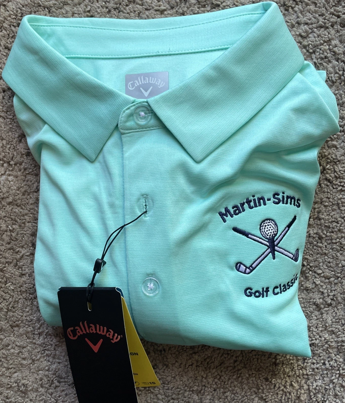 Callaway Men’s Opti-Dri Golf Polo Shirt Size 2XL UPF 15 Sun Protection Fabric