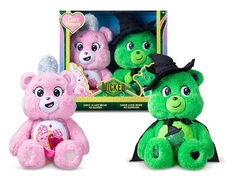 Wicked x Care Bears Love-a-Lot Bear Glinda & Good Luck Elphaba Set of 2