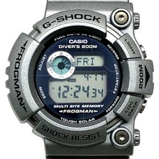G-SHOCK GW-200S-8 Frogman Black Silver Watch Used with Box and Tags