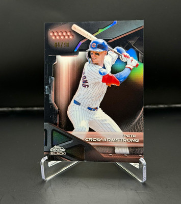 Topps Chrome Black 2024 Pete Crow-Armstrong Chicago Cubs #87 Serial 4/10