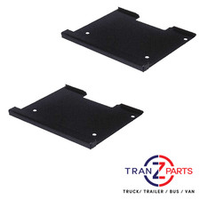 2 X NUMBER PLATE HOLDER STEEL BLACK FINISH BODY TRUCK, TRAILER VAN AND MORE