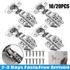40X Soft Close Kitchen Cupboard Cabinet Door Hinges Slow Shut Full overlay 35mm