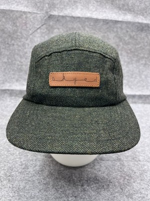 Skyed Apparel Hat Cap Strap Back Women One Size Green Floral Cotton 5 Panel
