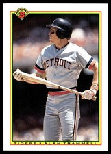 Alan Trammell 1990 Bowman #353 Detroit Tigers MLB READ FREE SHIP AutographDen