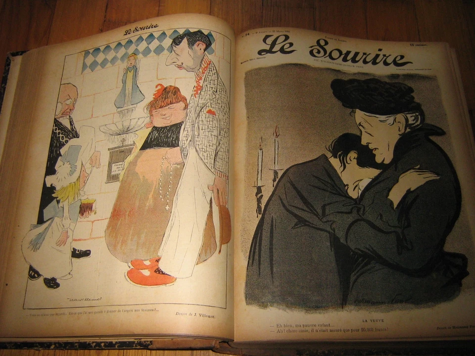 reliure complete de la revue le sourire de 1901 - Photo 3/4