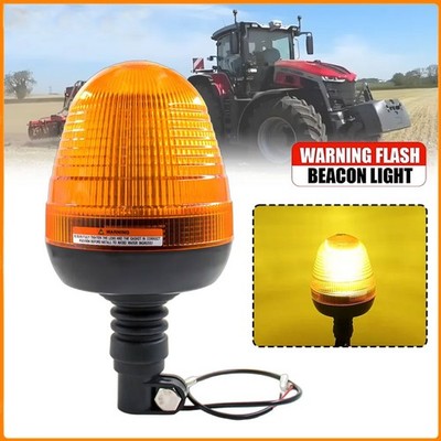 60 LED 12V-24V Amber Tractor Forklift Flashing Light Strob Truck Signal Lamp US