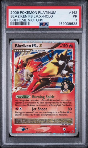 Blaziken FB LV.X graded PSA 1 for sale on eBay