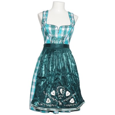 Spieth & Wensky, Dirndl, Größe: 34, Blau/Weiß/Grün #919