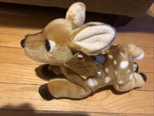 Miyoni Fawn Plush Realistic Baby Deer Stuffed Animal by Aurora 12" Lovey NWT