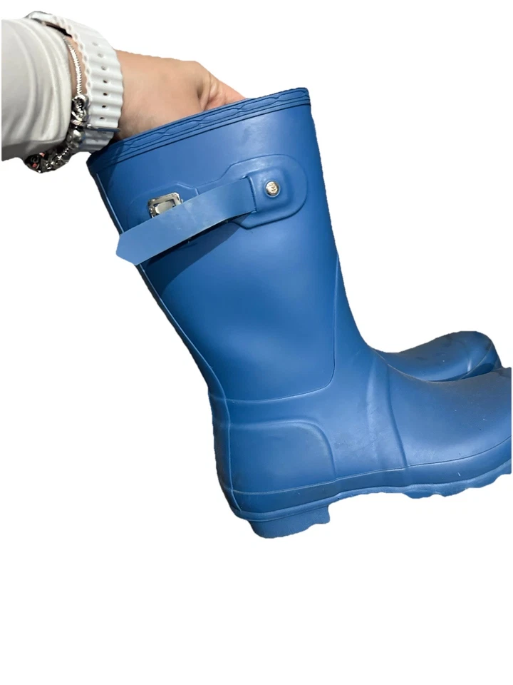 Hunter Original Classic Women’s Rain Boots Thicket Blue, Size 8 - Image 4 of 4