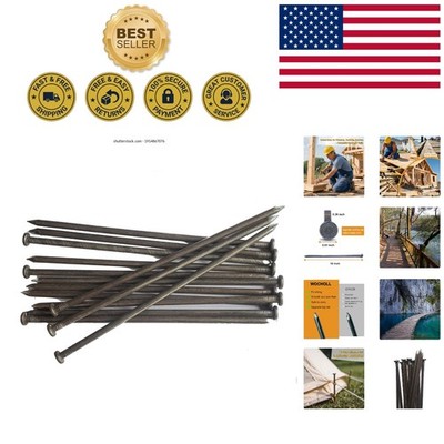 Create Your Dream Garden with 50 10-Inch Metal Anchoring Spikes for Landscaping