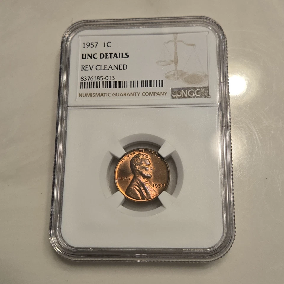 1957 Lincoln Wheat Penny NGC Uncirculated - Image 3 of 4