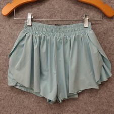 Coquette Flowy Skirt Short Girls S 8 Blue Pastel Performance 2 in 1 Running 20x2