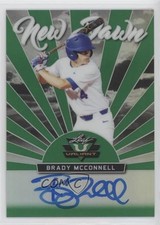 2019 Leaf Valiant New Dawn Green Prismatic 45/99 Brady McConnell Auto 0c3e