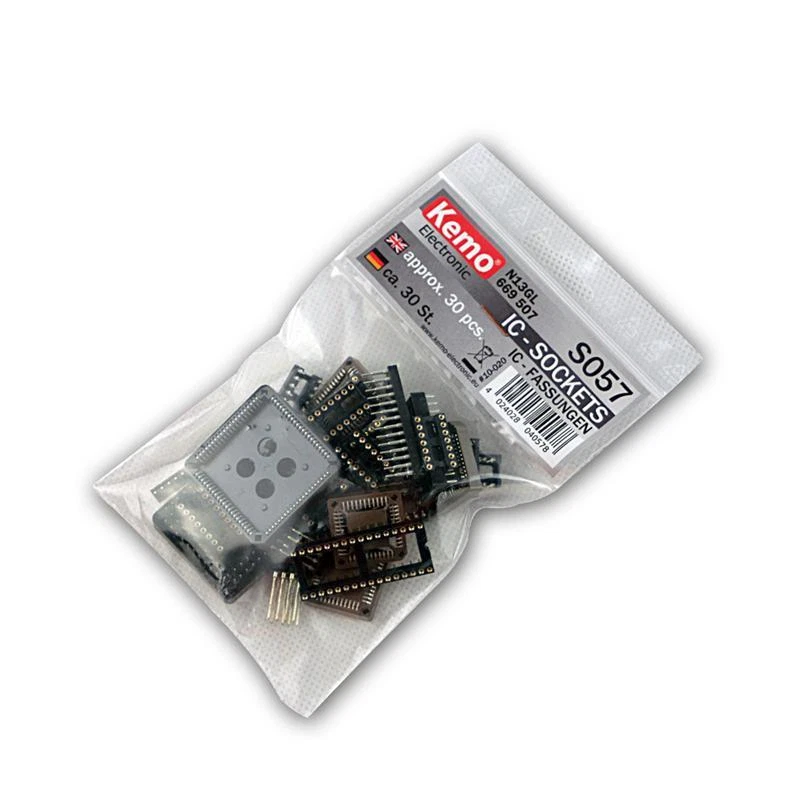 Sortiment IC-Fassungen ca. 30 Stück, Fassung ICs, Sockets Sortimente Kemo Sockel - Bild 2 von 4