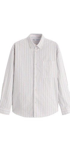 Elliott Lauren Womens Blue White Striped Long Sleeve Button Up