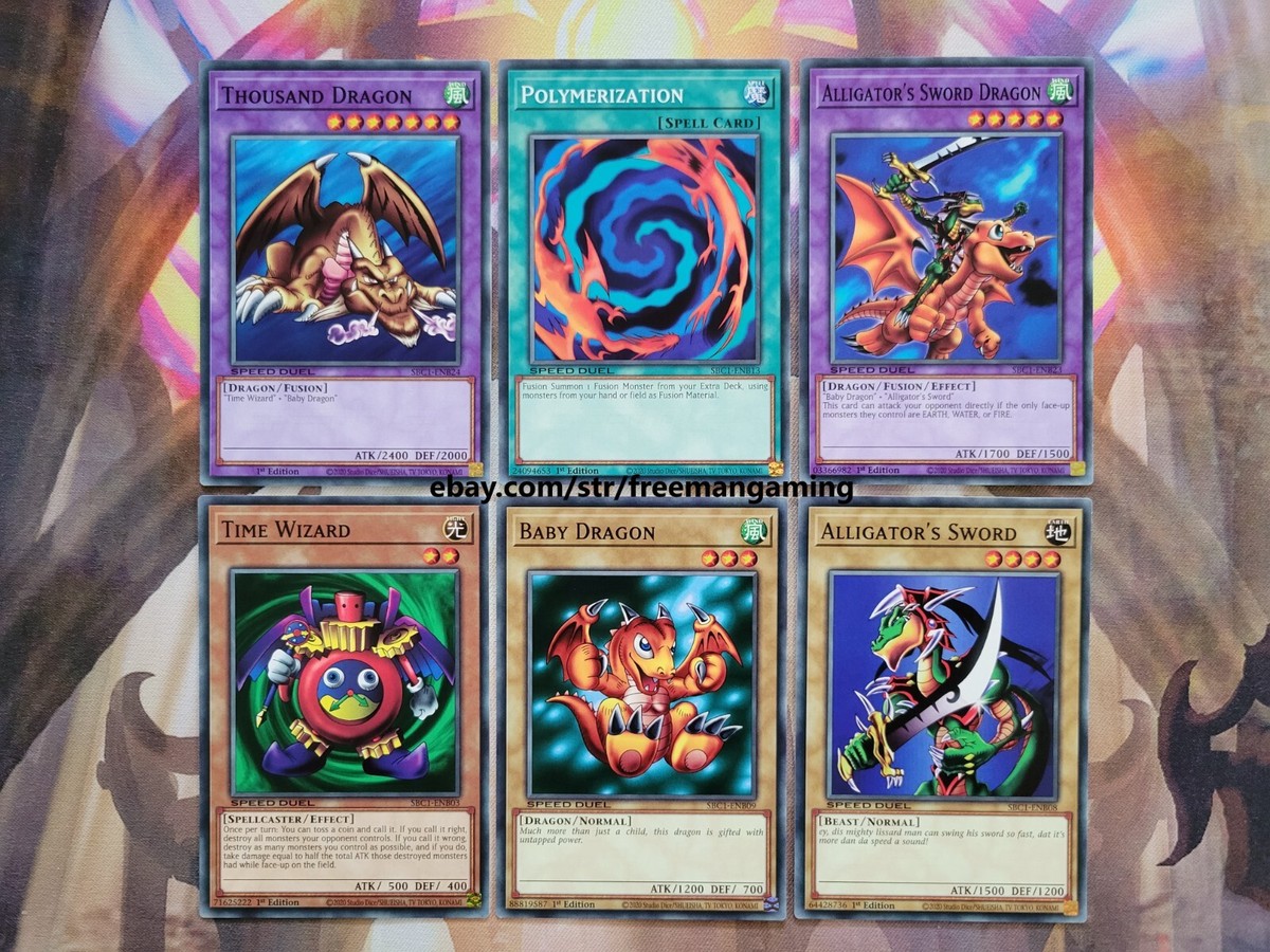 Yugioh Set Thousand Dragon Time Wizard Baby Alligator's Sword