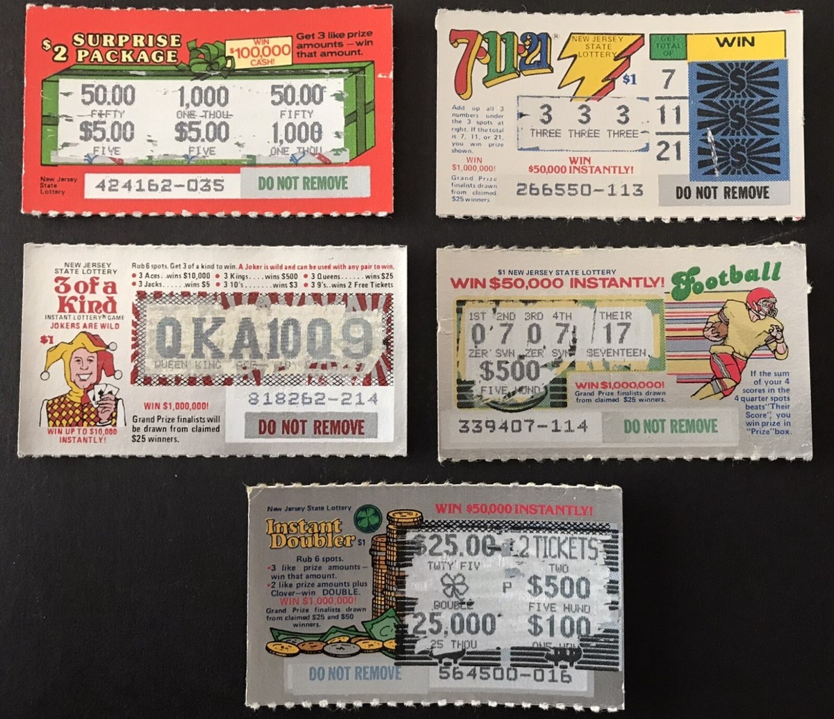 Jersey Cash New Jersey Midday Numbers Lottery Ticket Nj Pick 3&amp