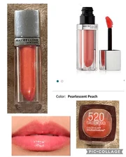 Maybelline Color Elixir Lip Color 520 Pearlescent  Peach - 0.17 fl oz - Unsealed