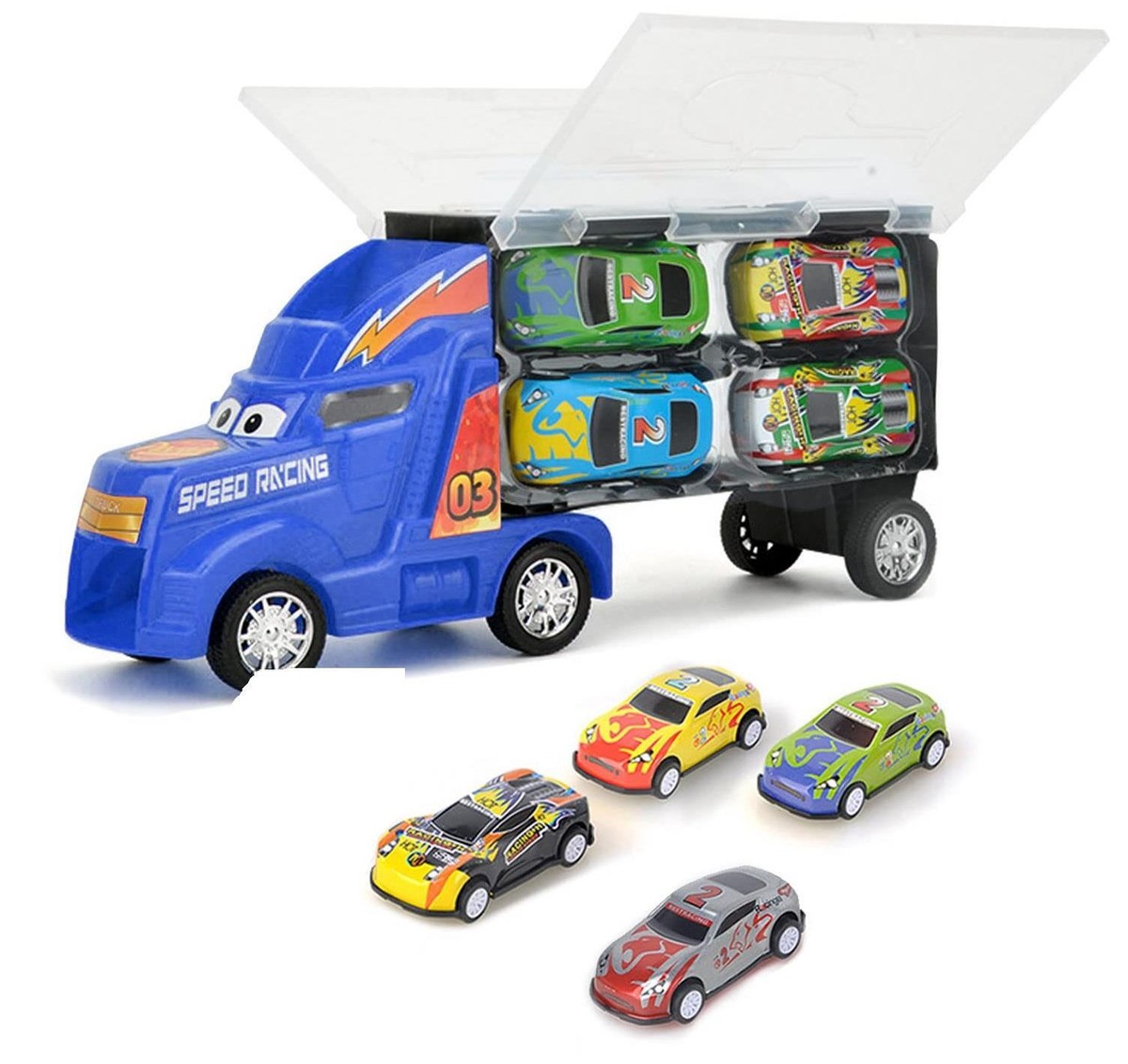 Toy Truck Carrier Mini Cars Play Set Transport Car Toys Lorry