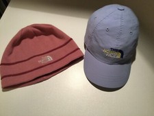 2 North Face Hats -The North Face Youth Kids Adjustable  Adult Pink Winter Hats