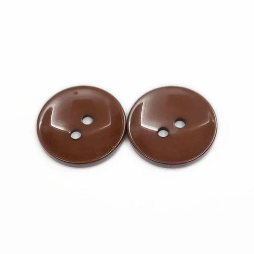 10PCS Bottoni da Cucire Lucidi 2 Fori Tondo Massiccio Materiale Bottoni per Abito Cappotto Fai da Te - Foto 11 di 40