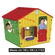 Casetta giochi per bambini in plastica dura giardino GALILEE VILLAGE HOUSE