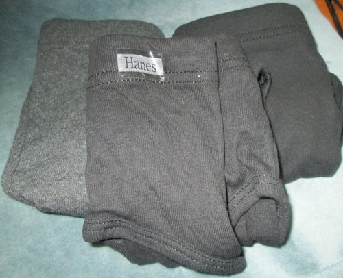 3 Paia Slip Uomo Hanes Cotone, Taglia 36, Bianco, Vintage 2000, Nuovo Con Etichette