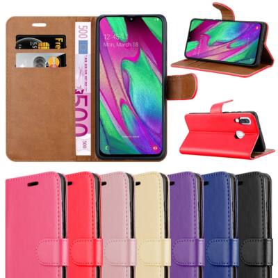 For Samsung Galaxy A40 Phone Case Leather Wallet Flip Folio