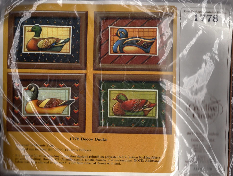 "Decoy Ducks" ©1985 The Creative Circle Counted Cross Stitch Kit 1778 NEW - Image 3 of 4