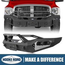 Hooke Road Earthshaker Front Bumper W Winch Plate For 06-09 Dodge Ram 2500 3500