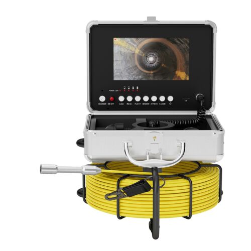Telecamera ispezione tubi fognari 7 pollici HD condutture endoscopio industriale 20M DVR - Foto 7 di 14