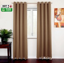 HIGH QUALITY BLOCKOUT BLACKOUT EYELET CURTAINS DARKNESS