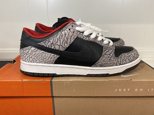 nike sb dunk low supreme black cement