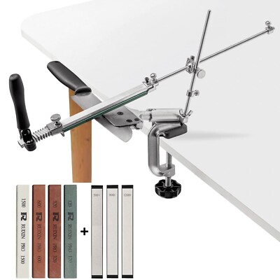 RUIXIN PRO RX-008 Professional Knife Sharpener with 7 Whetstones, 3... Fast Ship