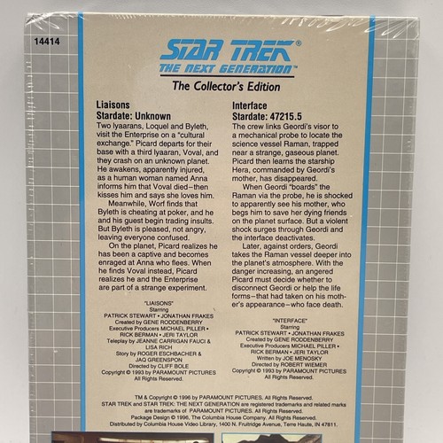 Star Trek Next Generation VHS Liaisons And Interface -New - Picture 3 of 9