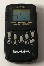 Excalibur Casino Calculator 5 in 1 Electronic LCD Dual Side Handheld Game