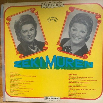 rare turkish turkey 1975 LP- zeki muren- MUCEVHER 1 -made in