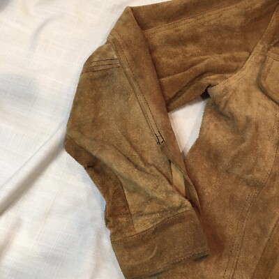 Levis Big E Suede Leather Jacket Trucker Split Cowhide Levis Big E Suede Leather Jacket Trucker Split Cowhide
