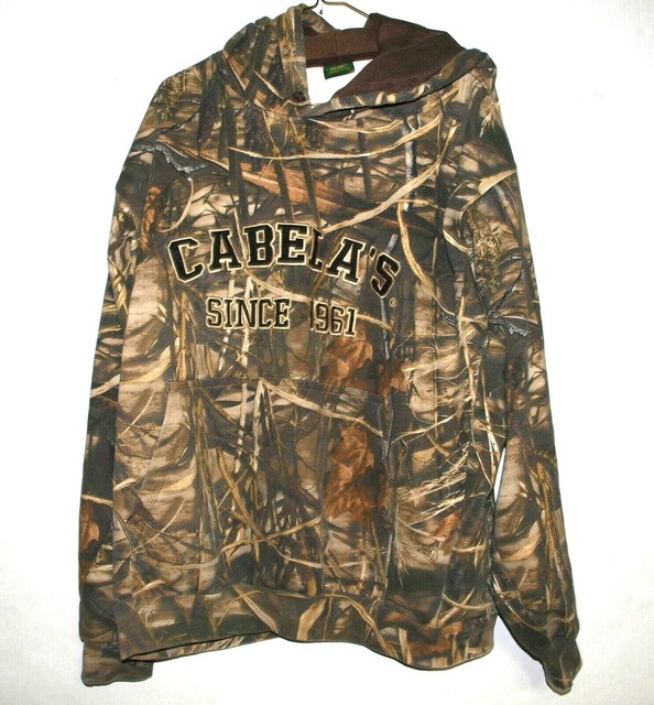 Cabela's Hunting Pullover Camo Jacket with attached Hoodie Men's 2 XL | eBay