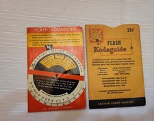 L k  Vintage KODAK FLASH Kodaguide DIAL w/sleeve Envelope Eastman Kodak Co.