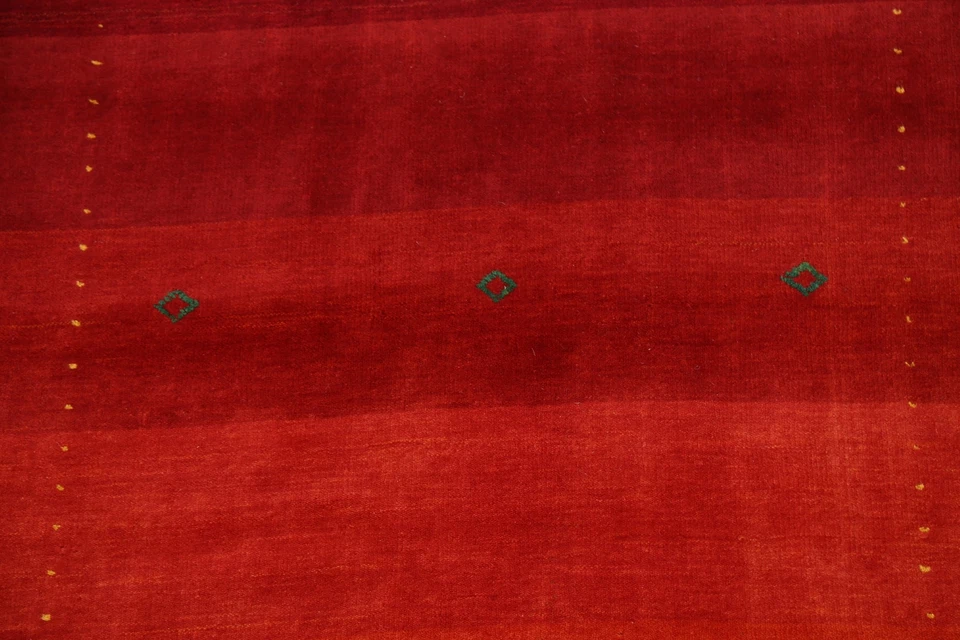 Abstract Gabbeh Oriental Area Rug Wool Hand-Knotted Contemporary NEW Carpet 4x6 - Image 4 of 4