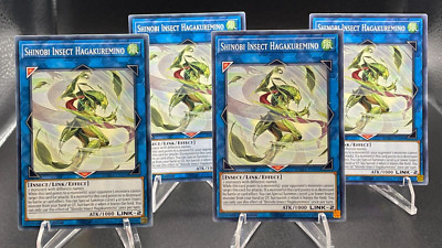 4 x Shinobi Insect Hagakuremino (DAMA-EN096) - Common - 1st Edition NM/M/NP