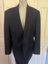 Trussini Linea Nuova Men's Navy Blue Blazer Jacket Size 50
