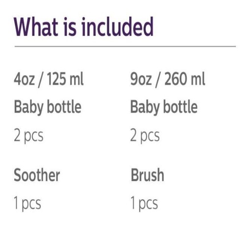 Philips AVENT Natural Range Newborn Starter Set Baby Feeding Bottle (PINK) - Picture 3 of 5