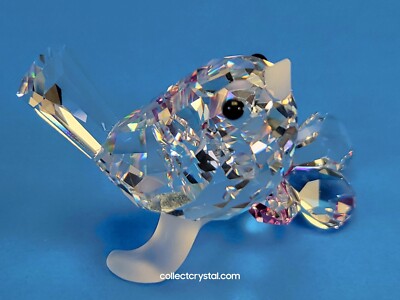 Swarovski Crystal Baby Bird on Flower # 840329 MIB Complete